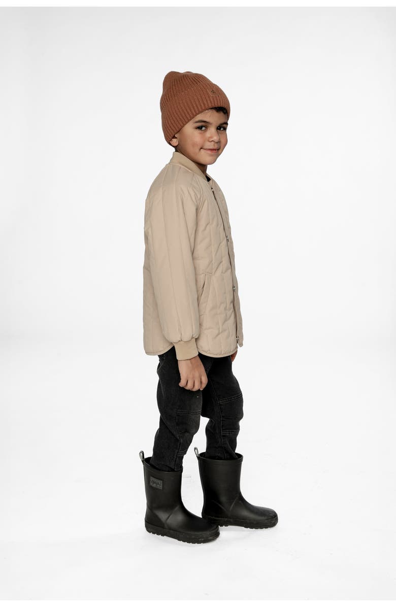 Deux par Deux Quilted Raglan Sleeve Zip Pocket Jacket, Alternate, color,