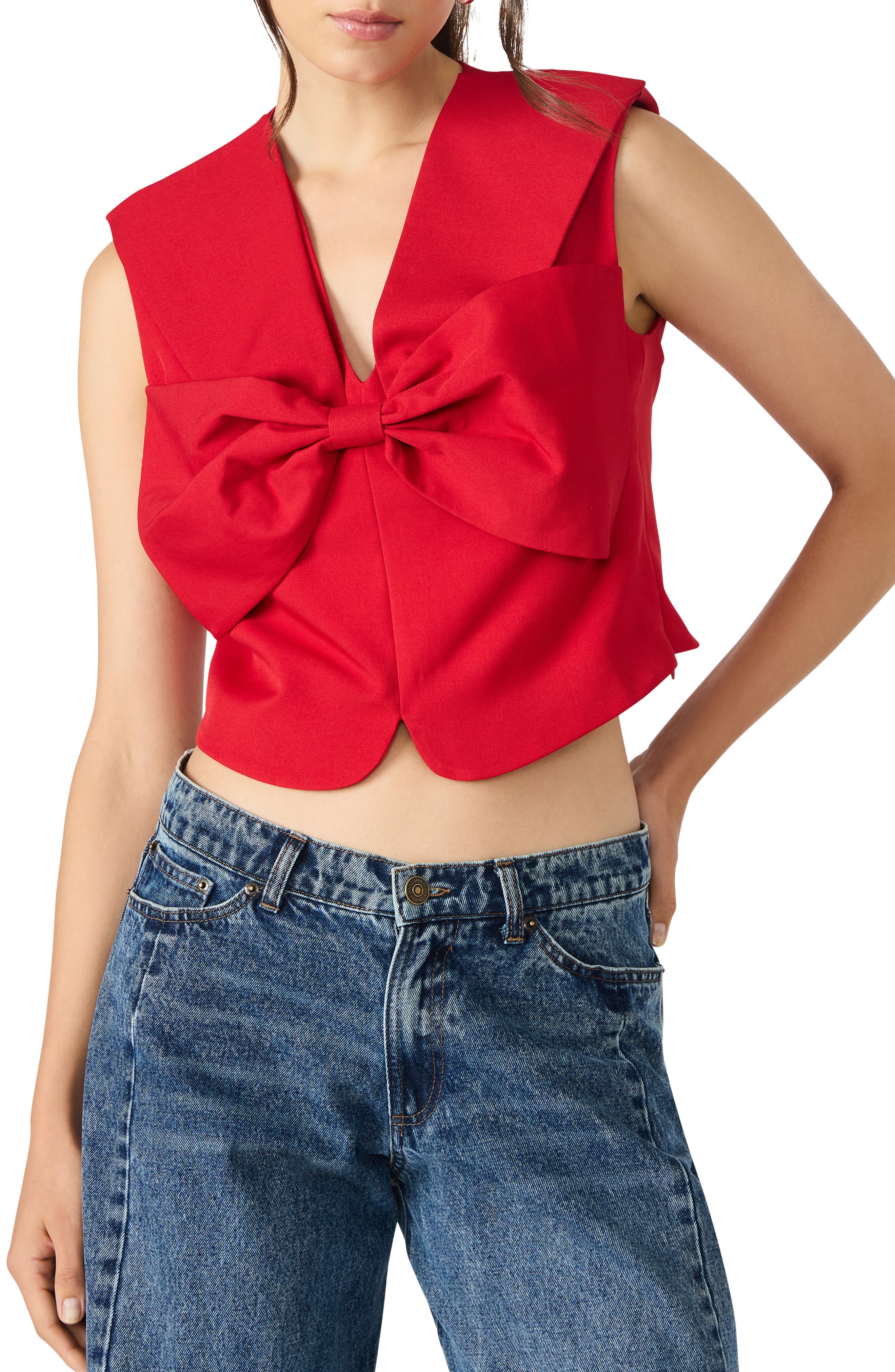 Steve Madden Ayanna Sleeveless Crop Top