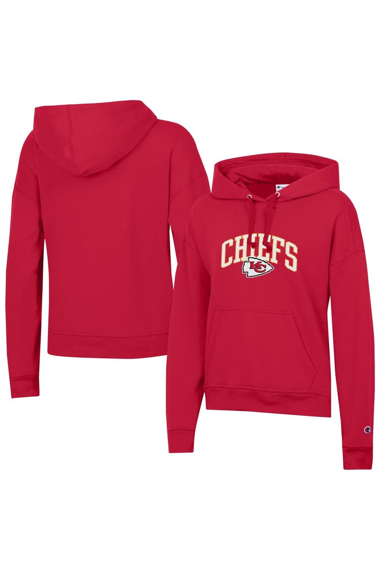 Women's Champion  Red Kansas City Chiefs Powerblend Hoodie, Main, color, Red