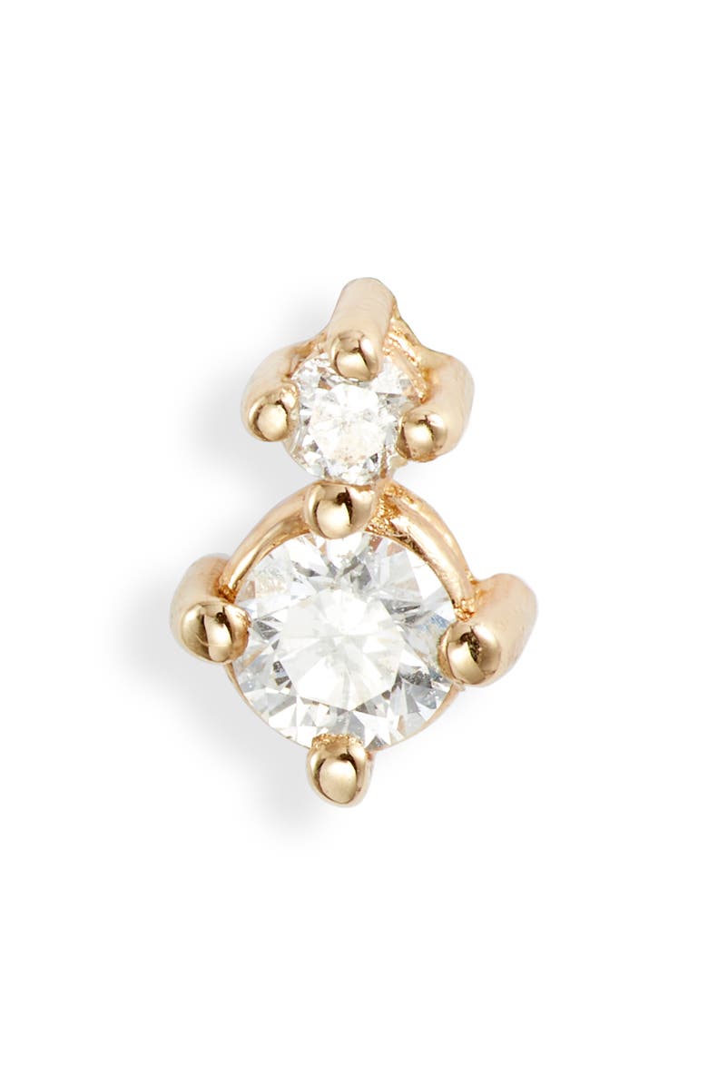 Jennie Kwon Designs Diamond Duo Stud Earring, Main, color,