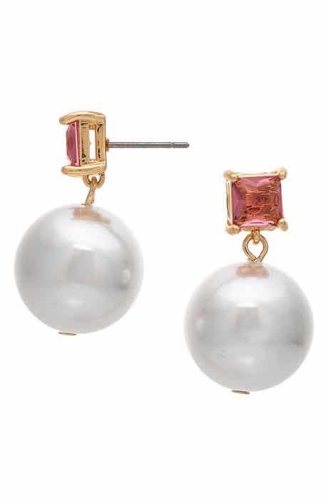 Imitation Pearl Drop Earrings