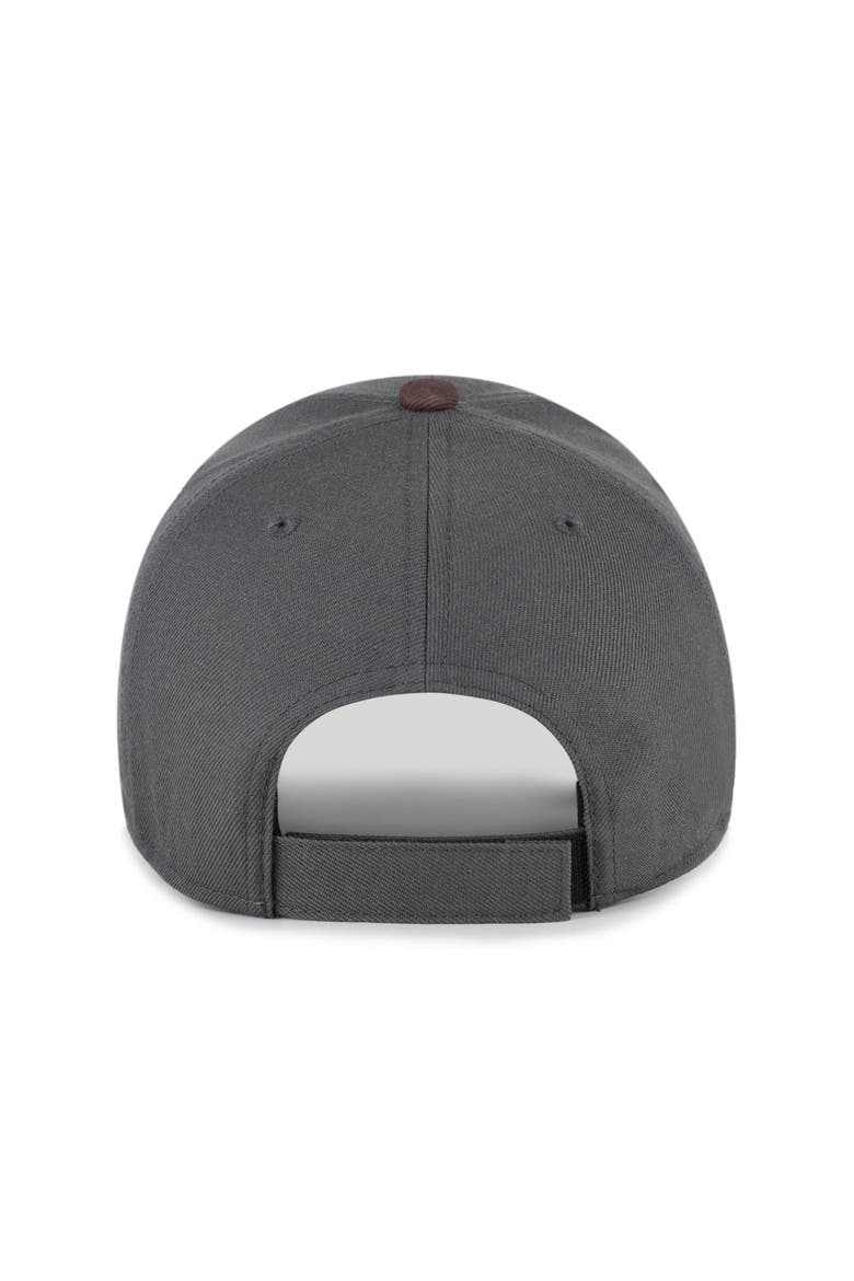 Men's '47 Charcoal Cleveland Browns Split Block MVP Adjustable Hat, Alternate, color, Charcoal
