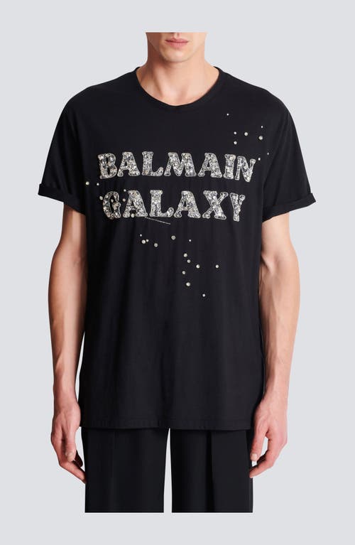 Balmain Embroidered Galaxy Logo T-shirt