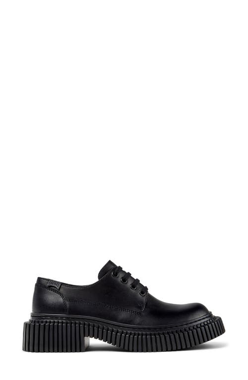 Camper Pix Berlin Lace-up Platform Derby Shoes In Animal Print