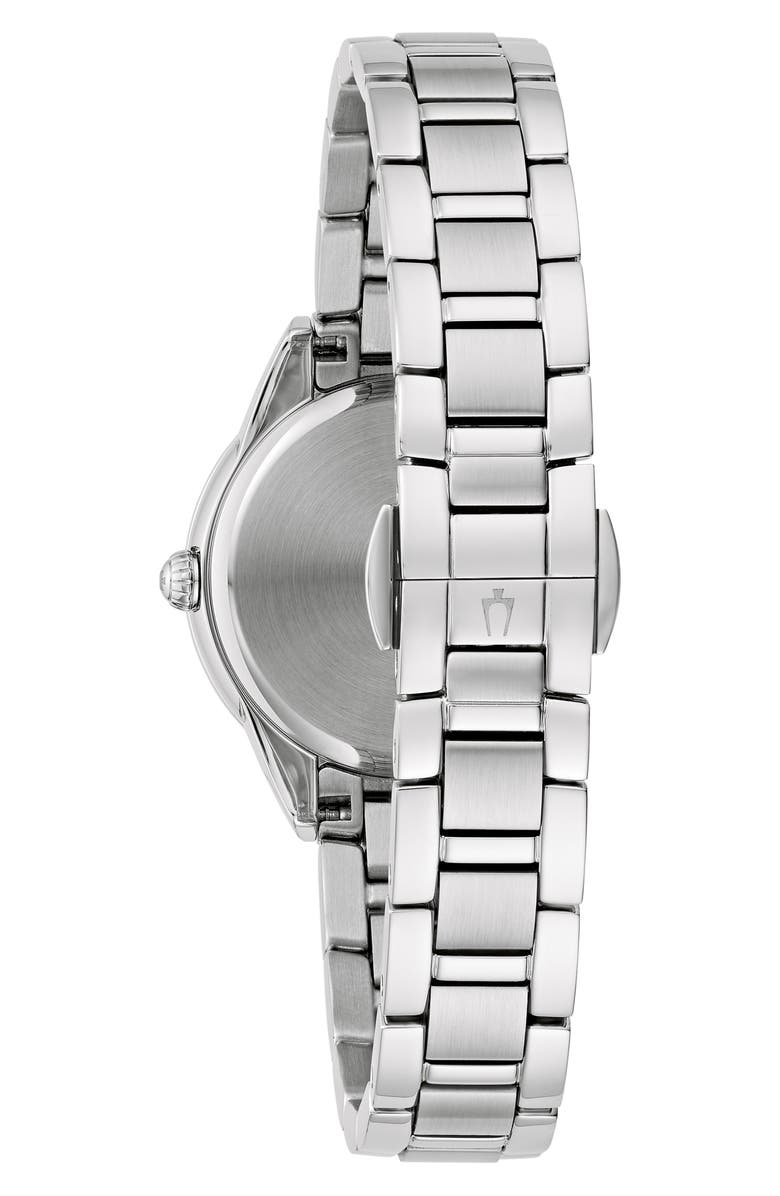 BULOVA Sutton Mother-of-Pearl & Diamond Bracelet Watch, 28mm, Alternate, color, 