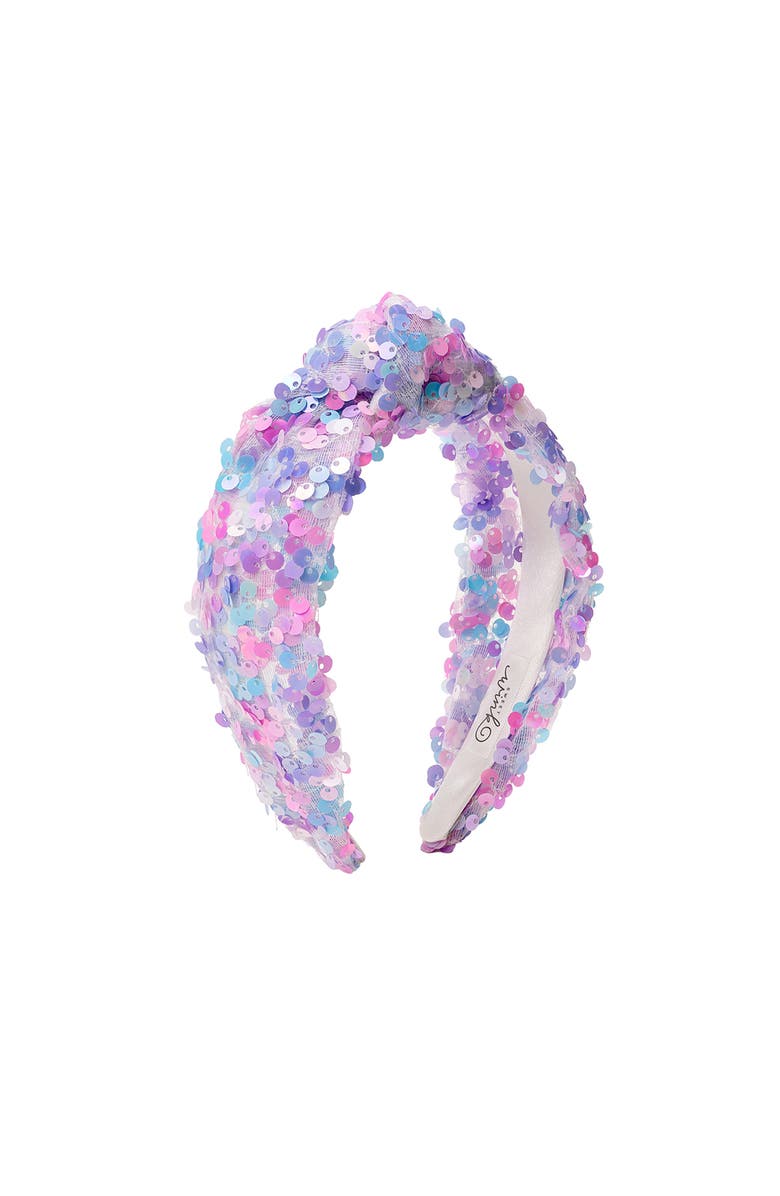 Sweet Wink Mermaid Sequin Headband, Main, color, Multicolor