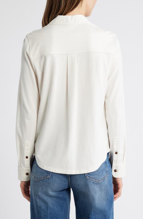 Caslon ® Knit Button-up Shirt