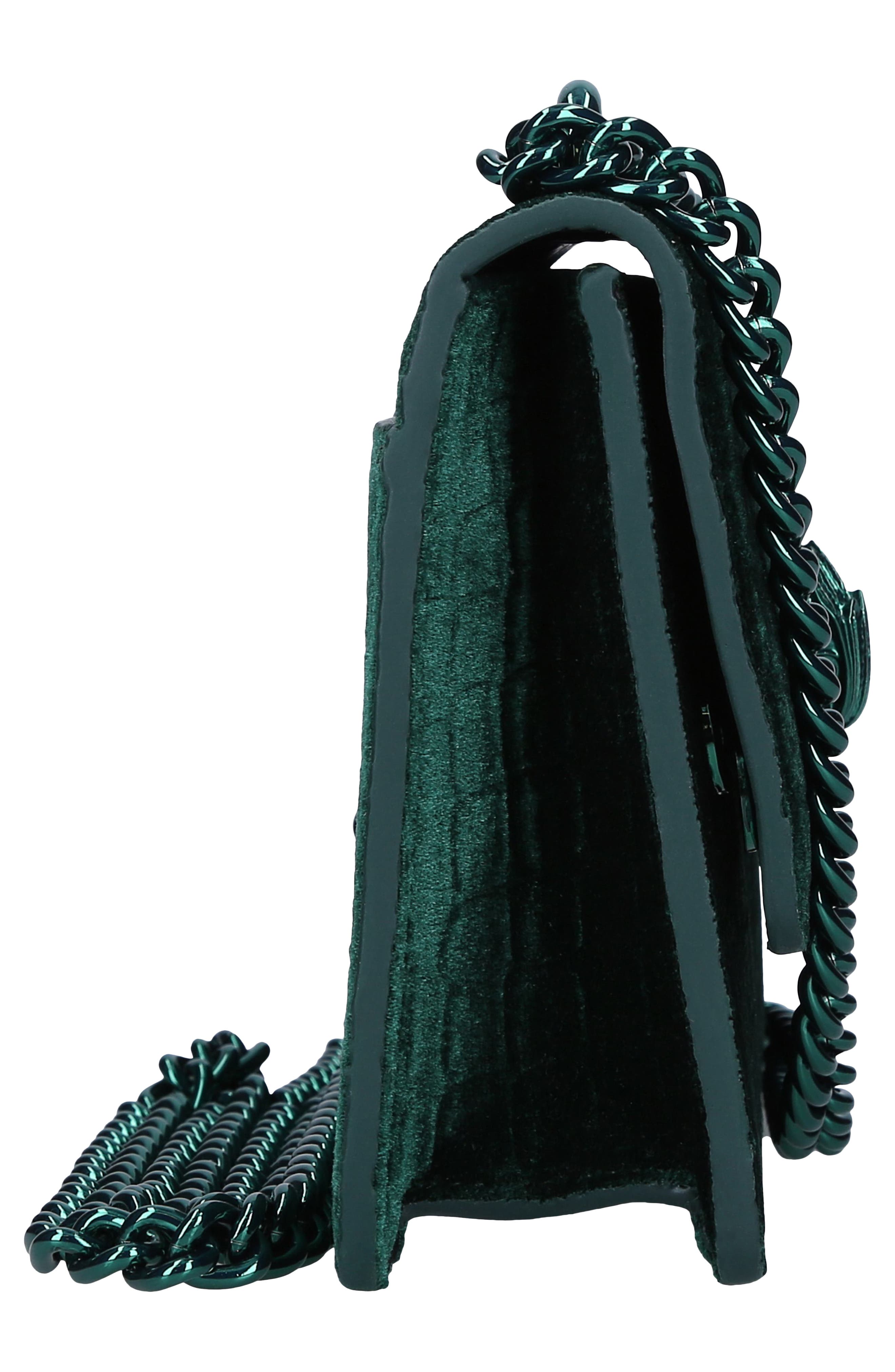 Kurt Geiger London Small Shoreditch Croc Embossed Velvet Crossbody Bag, Alternate, color, 