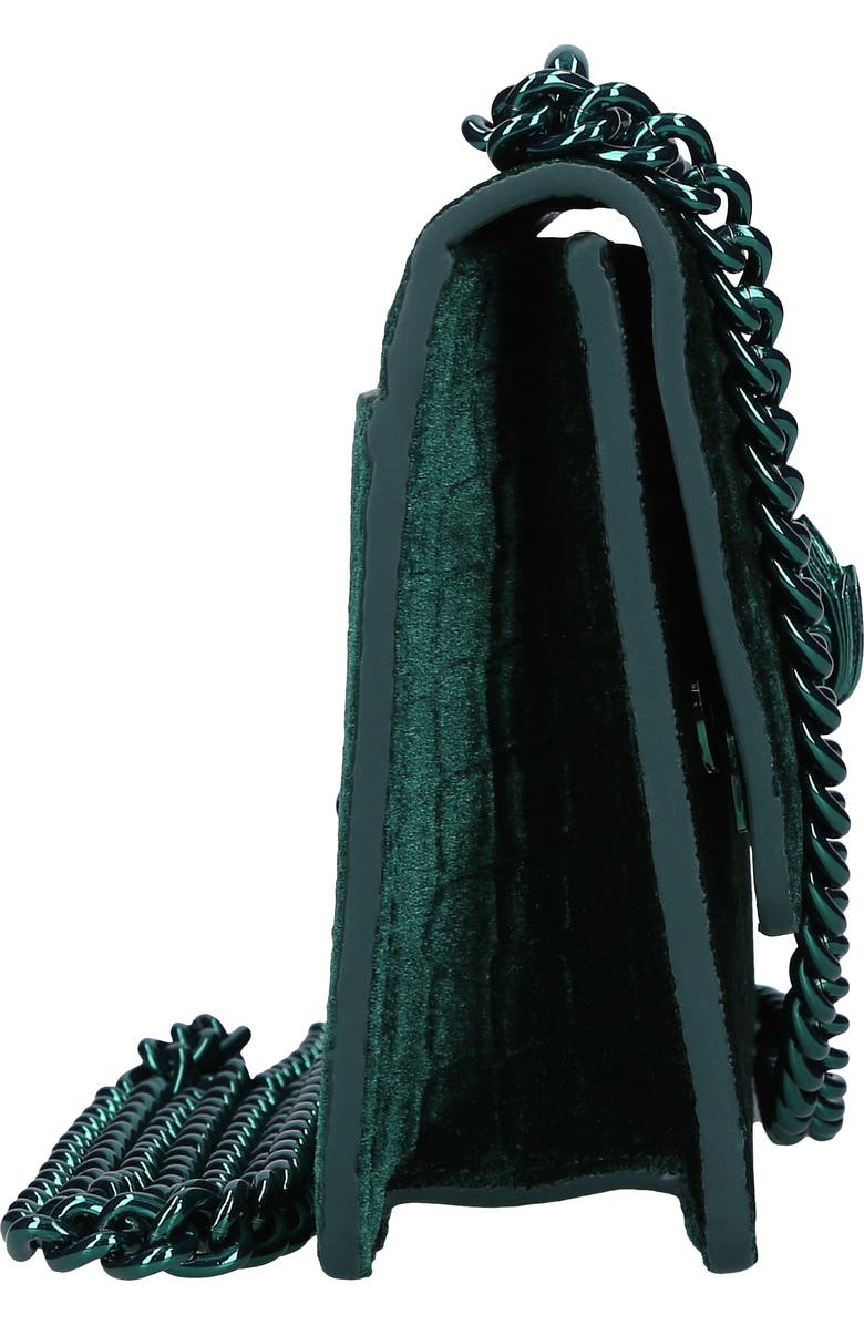 Kurt Geiger London Small Shoreditch Croc Embossed Velvet Crossbody Bag, Alternate, color,