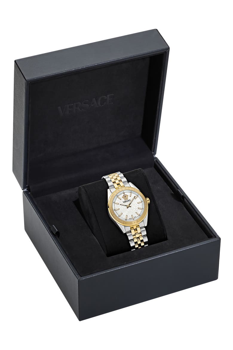 V-Code Two-Tone Bracelet Watch, 36mm, Alternate, color, TWO TONE