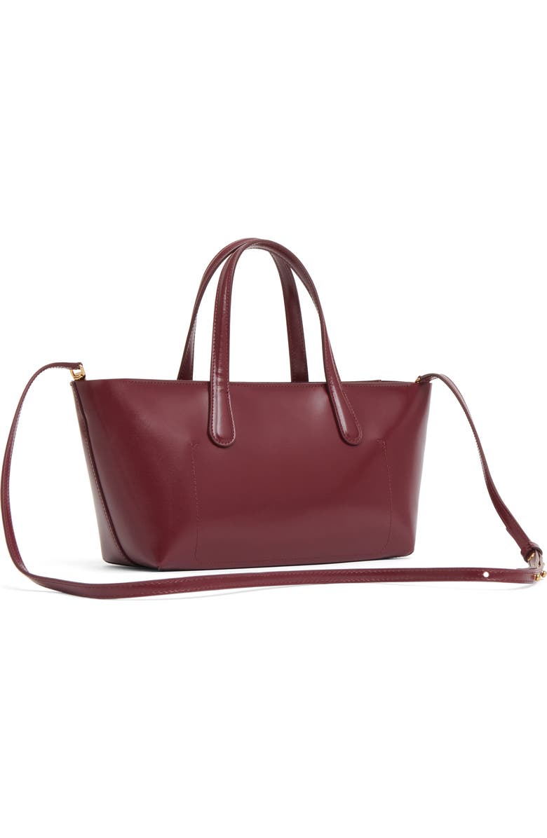Mansur Gavriel Mini Everyday Leather Tote, Alternate, color, Oxblood