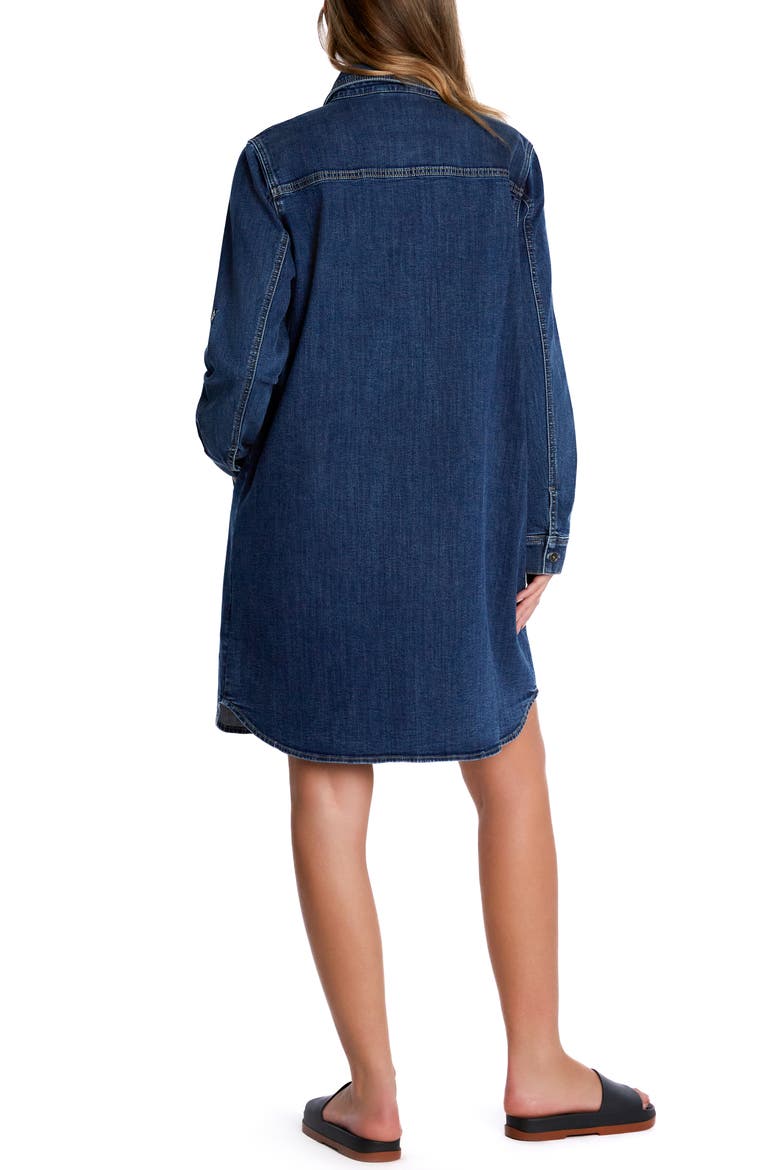 Choice Long Sleeve Denim Shirtdress, Alternate, color, RESORT BLUE