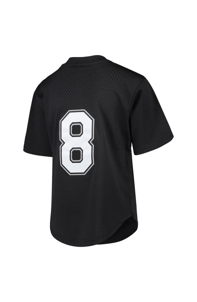 Mitchell & Ness Youth Mitchell & Ness Bo Jackson Black Chicago White Sox Cooperstown Collection Mesh Batting Practice Jersey, Alternate, color, Black