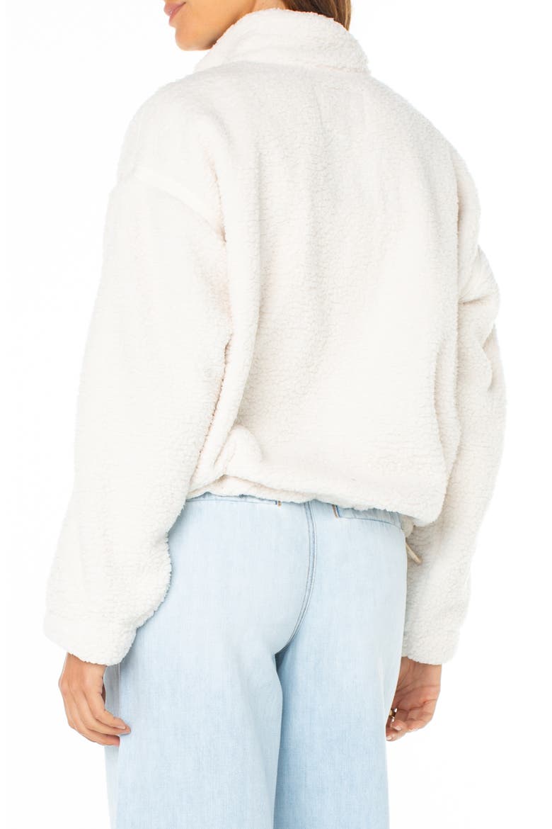 Wurlie Faux Shearling Zip Jacket, Alternate, color, PARCHMENT