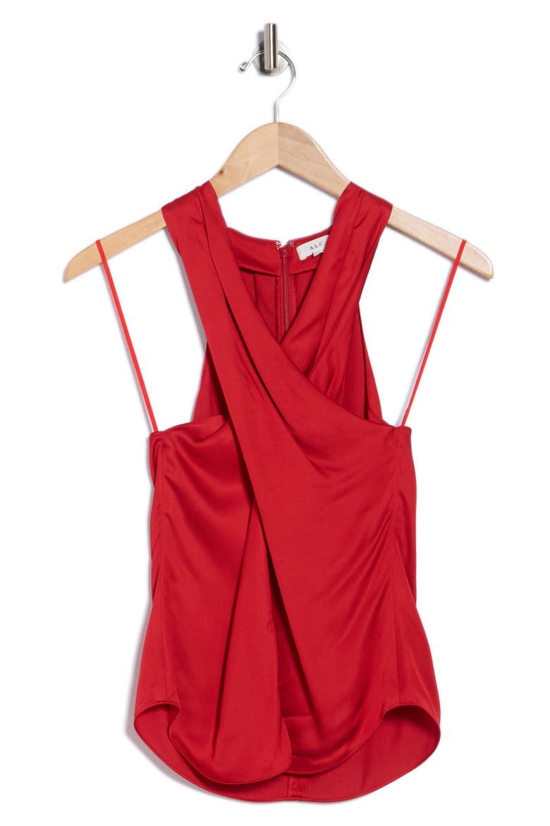 Miranda Sleeveless Top, Alternate, color, REALLY RED