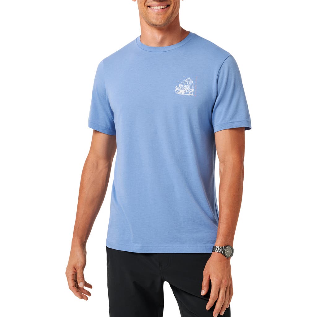 Travismathew Reef Walk Graphic T-shirt In Blue