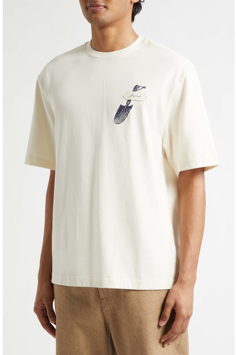 Le T-Shirt Pelle Embroidered T-Shirt, Alternate, color, EMBROIDERED SHOVEL