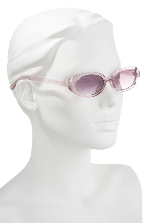Aire Fornax 53mm Oval Sunglasses In Transparent