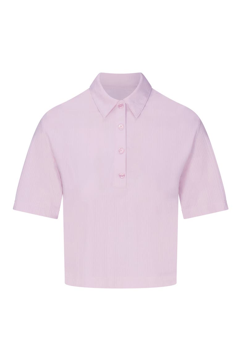 Lindsey Textured Polo, Main, color, PETAL PINK