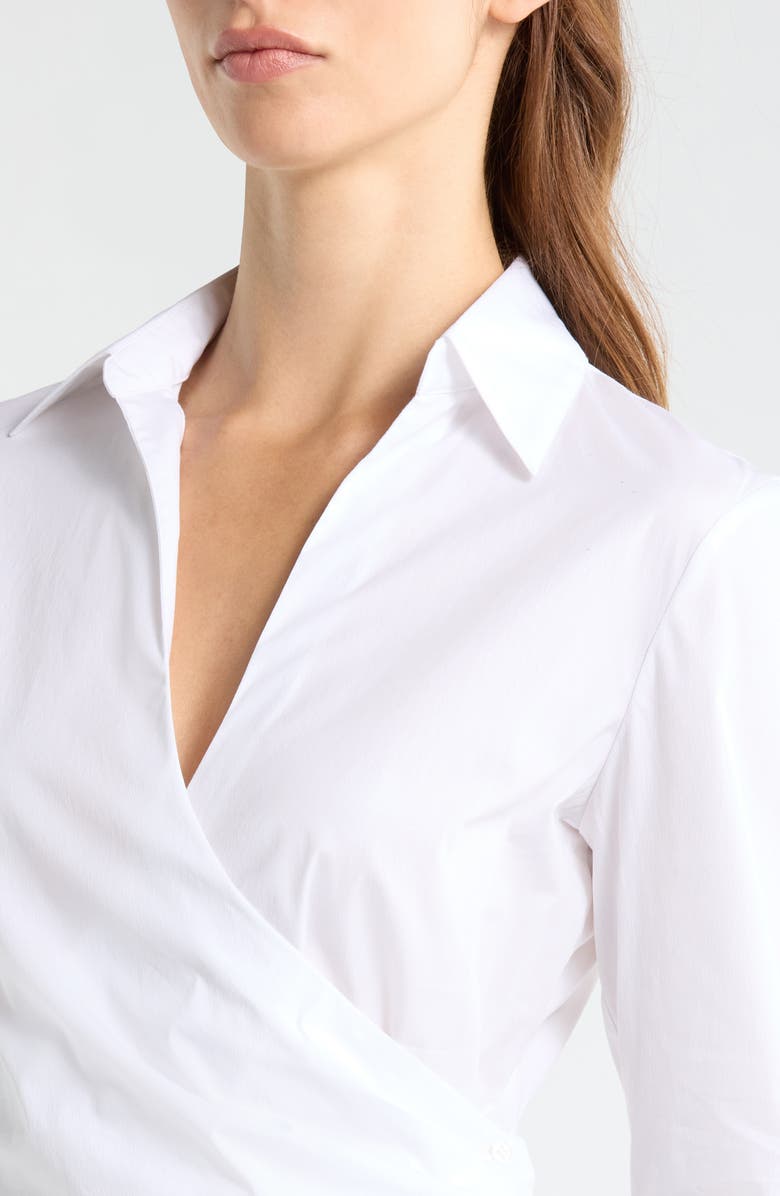 TWP All Wrapped Up Cotton Blend Shirt, Alternate, color, White