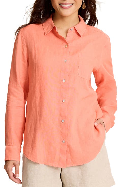 Coastalina Linen Button-Up Shirt