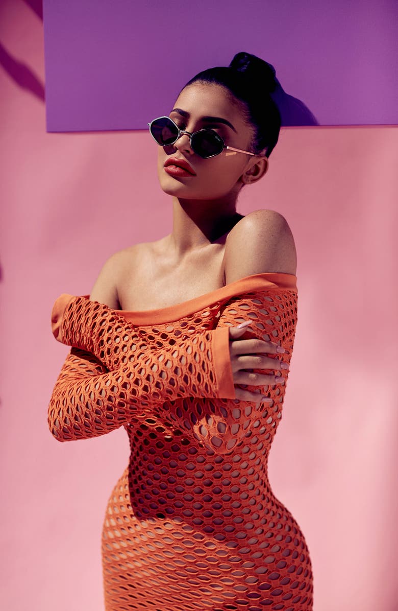 QUAY Australia Purple Honey 48mm Geo Sunglasses, Alternate, color,