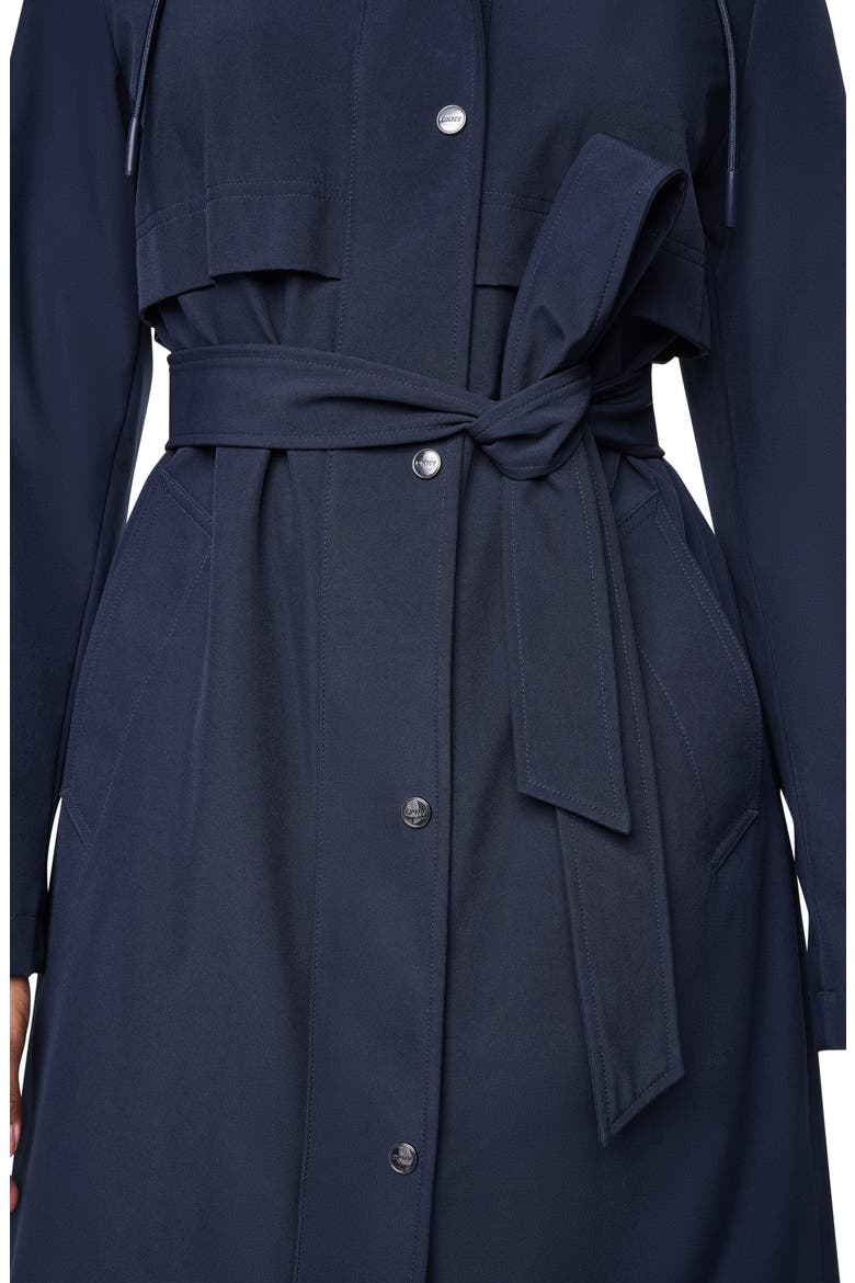 Flextech Trench Coat, Alternate, color, DARK NAVY