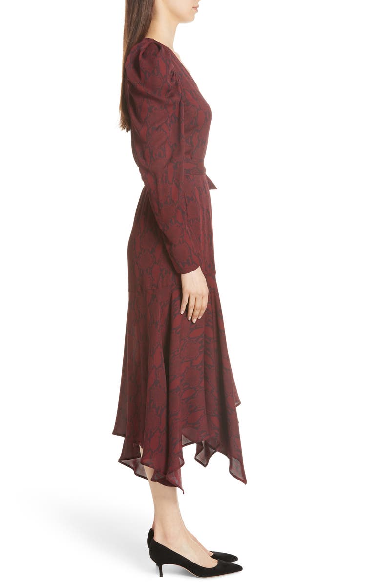 A.L.C. Tianna Silk Wrap Dress, Alternate, color, 