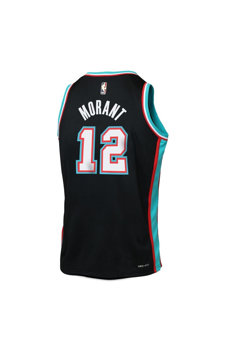 Nike Youth Nike Ja Morant Black Memphis Grizzlies Swingman Jersey - Classic Edition, Alternate, color, Black