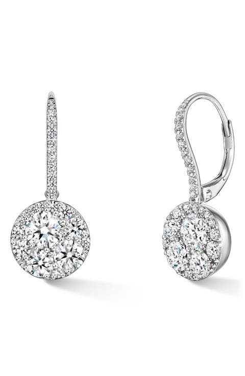Tessa 18k Gold Diamond Leverback Earrings