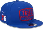 New Era Men's New Era Royal Philadelphia 76ers  Rally Drive Finish Line Patch 9FIFTY Snapback Hat