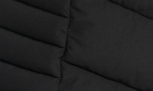 Dkny Cire Packable Hooded Longline Puffer Jacket In Black