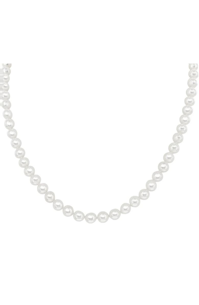 Donatello Gian Shell Pearl Necklace, Main, color, White