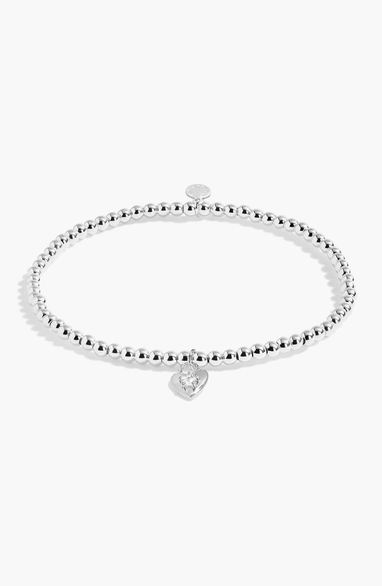 A Littles & Co A Little 'You're The Friend Everyone Wishes They Had' Bracelet In Silver Plating, Main, color, Metallic Silver