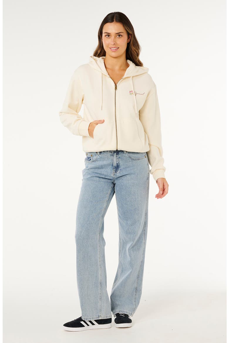 Poolside Cotton Blend Hoodie, Alternate, color, BONE