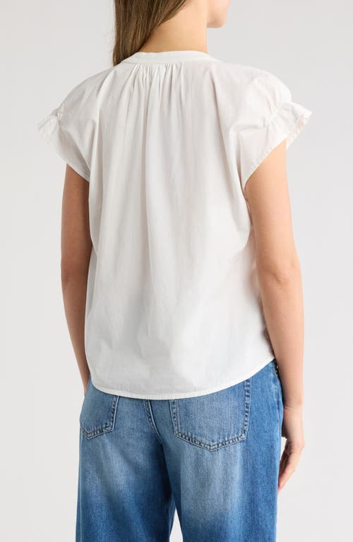 Melrose And Market Flutter Sleeve Cotton Top