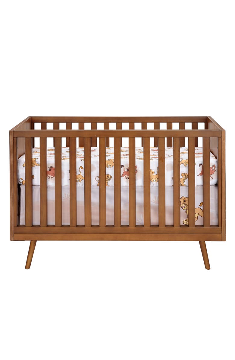 Lambs & Ivy Lion King Safari Fitted Crib Sheet, Alternate, color, White