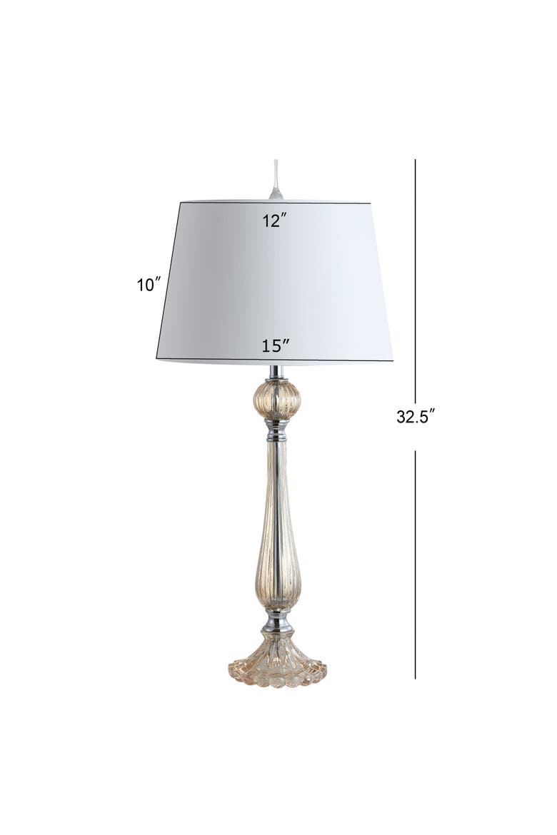 Chloe 32.5" Glass LED Table Lamp, Champagne, Alternate, color, Champagne