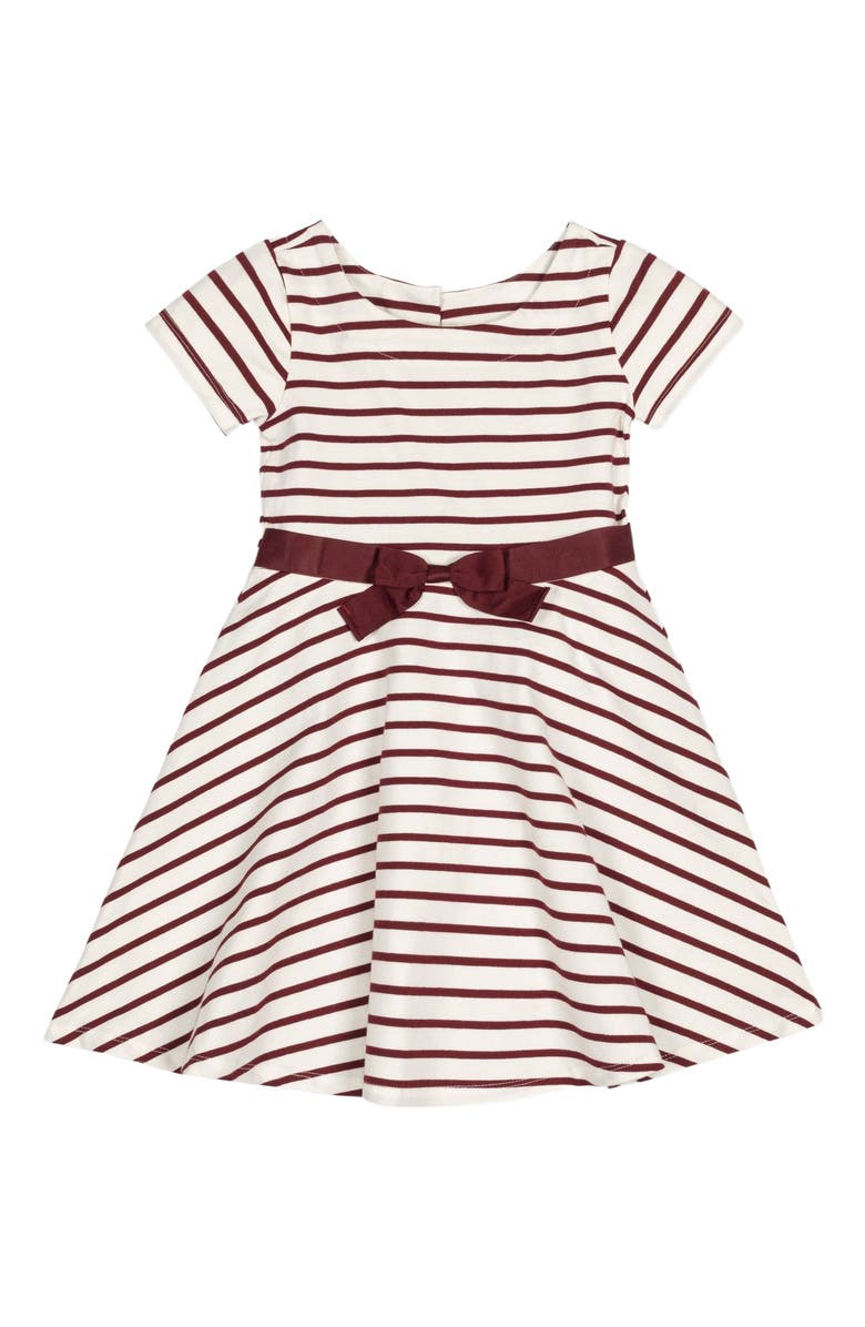 Hope & Henry Baby Girls' Organic Short Sleeve Skater Dress, Infant, Main, color, 