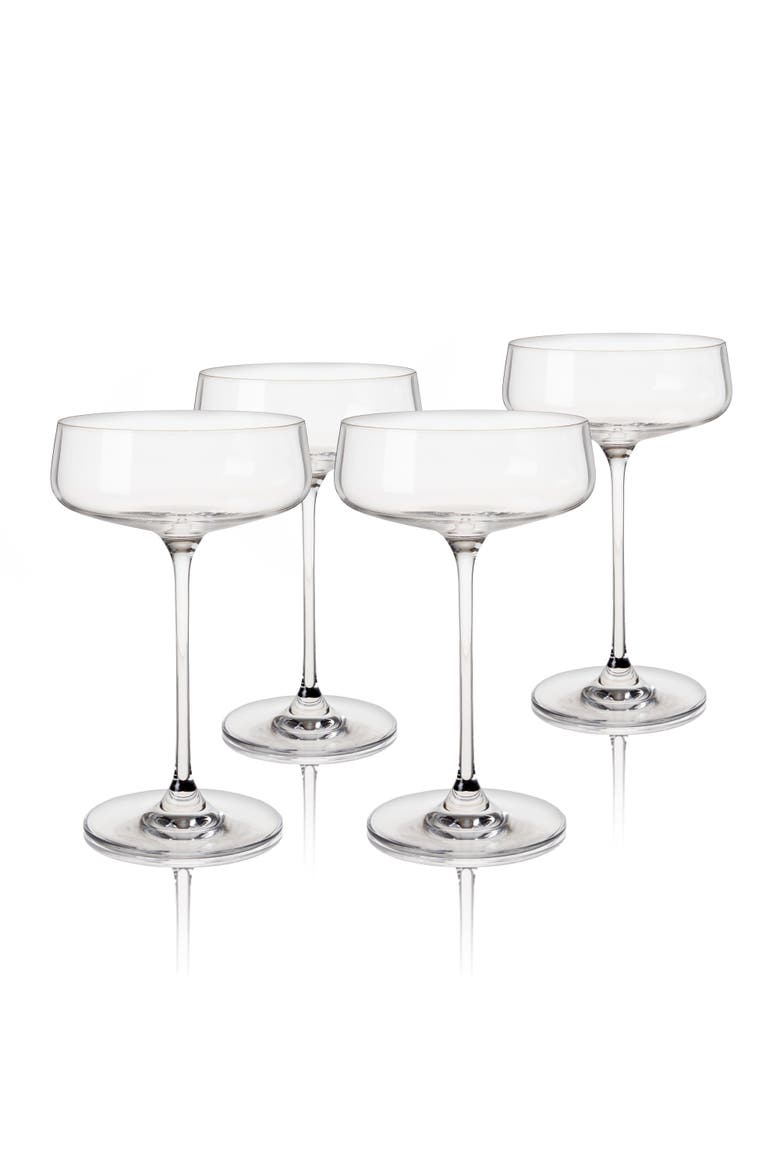Reserve Julien Crystal Coupes Set of 4, Main, color, Clear