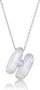 SIMONA Bubble Initial Pendant Necklace