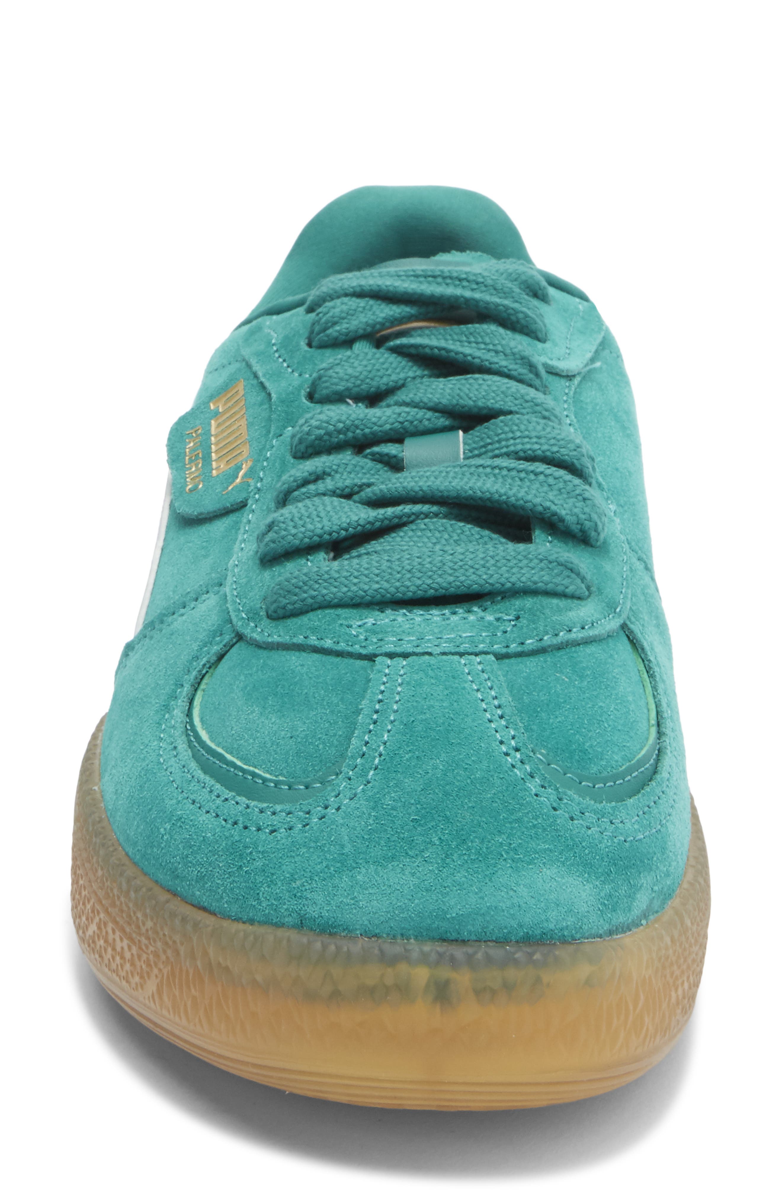 PUMA Palermo Moda Xtra Gum Rubber Sneaker, Alternate, color, Wild Green/ Lilac Crush