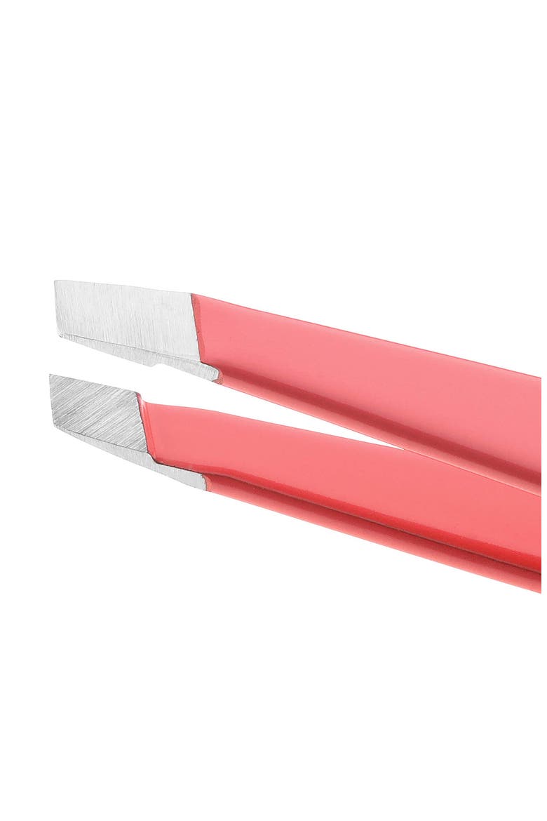 Geranium Mini Slant Tweezer, Alternate, color, PINK