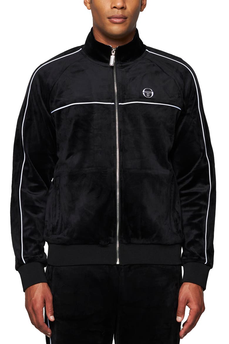 Lioni Velour Jacket, Main, color, BLACK BEAUTY