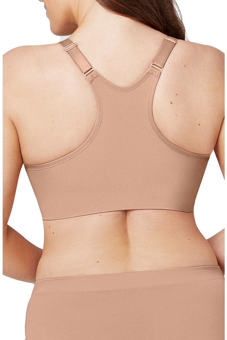 WonderWire® Front Close Smoothing Underwire Bra, Alternate, color, CAFE AU LAIT