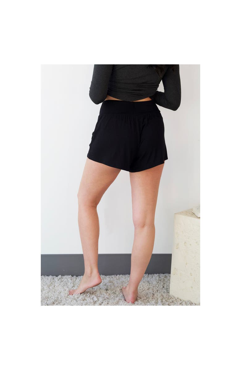 JJwinks Siesta Sista Lounge & Sleep Shorts, Alternate, color, Black