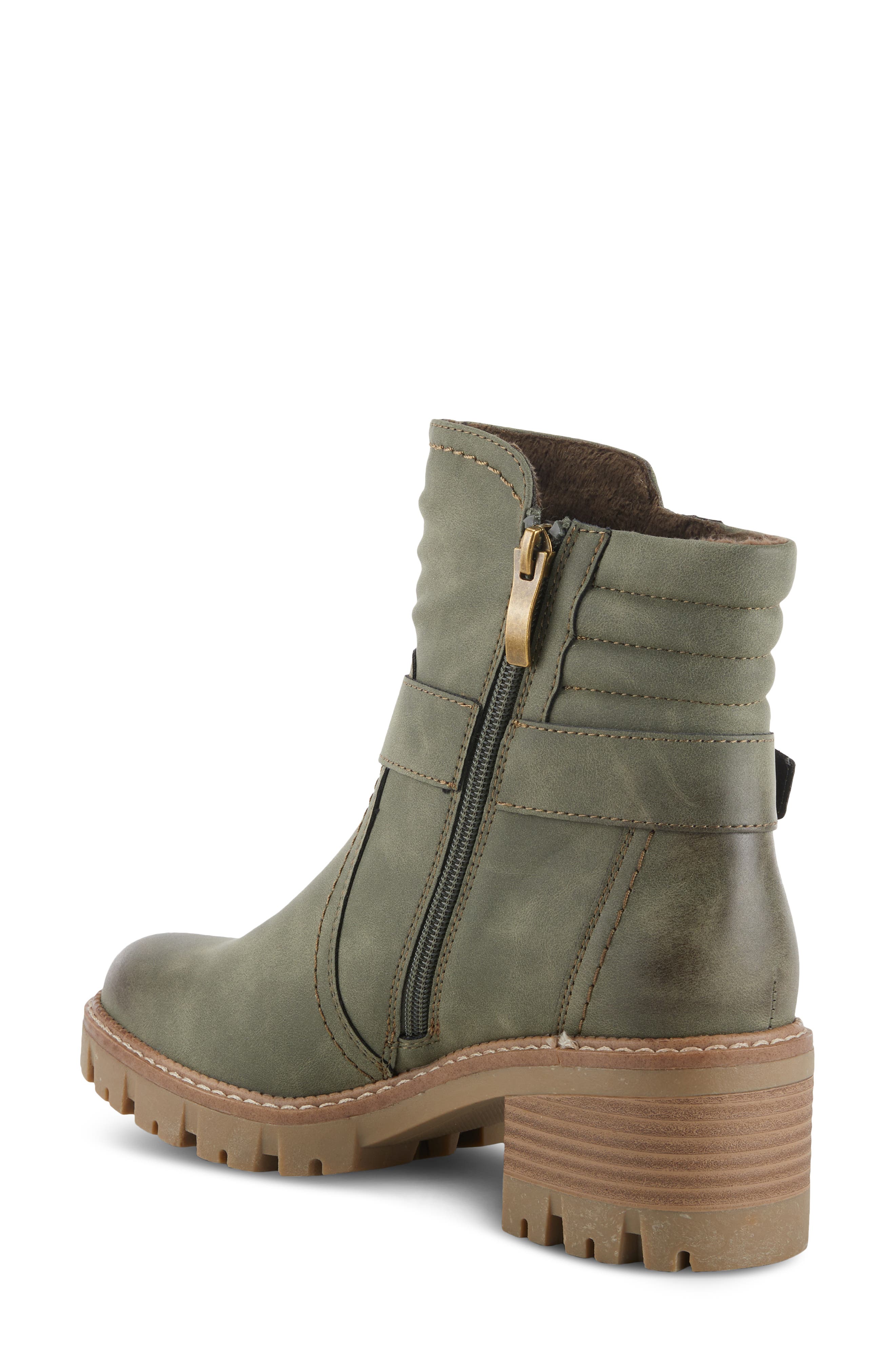Smokies Faux Fur Bootie, Alternate, color, LIGHT GREEN