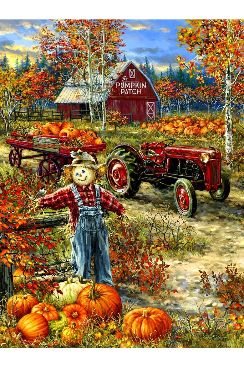 The Pumpkin Patch Farm 1000 piece Jigsaw Puzzle for Adults, Alternate, color, Multicolor