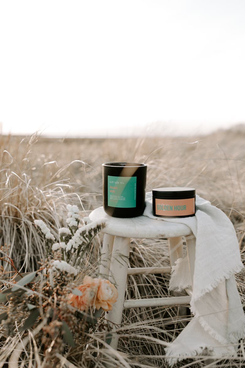 Golden Hour Candle, Alternate, color, Black
