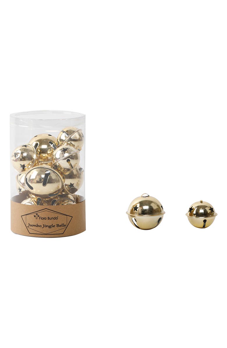 FLORA BUNDA 12 Piece Jingle Bell Set - Gold, Main, color, Gold